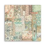 Blocco di Carte Scrap Backgrounds Selection - Brocante Antiques cm 20 X 20
