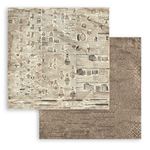 Blocco di Carte Scrap  Backgrounds Selection - Brocante Antiques cm 20 X 20