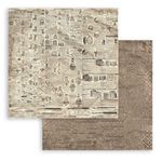 Blocco di Carte Scrap Backgrounds Selection - Brocante Antiques cm 20 X 20