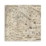 Blocco di Carte Scrap Backgrounds Selection - Brocante Antiques cm 20 X 20