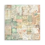 Blocco di Carte Scrap Backgrounds Selection - Brocante Antiques cm 20 X 20