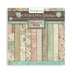 Blocco di Carte Scrap Backgrounds Selection - Brocante Antiques cm 20 X 20