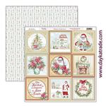 Blocco di Carte Secretos de Navidad con Diecut cm 30 x 30