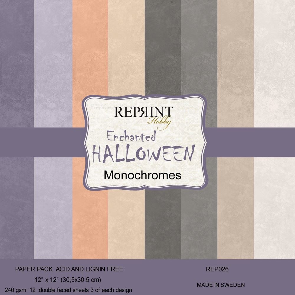 Blocco di Cartoncini Monocolore Enchanted Halloween Reprint