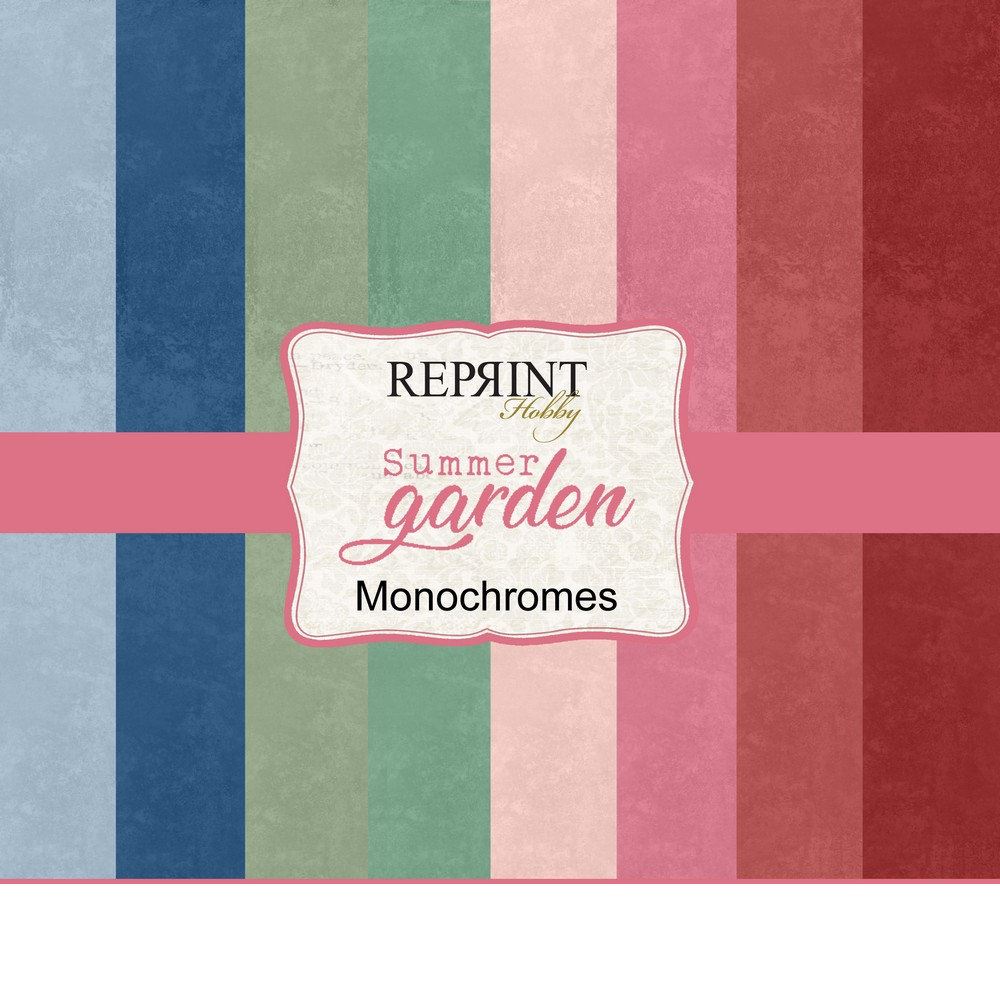 Blocco di Cartoncini Monocolore Summer Garden