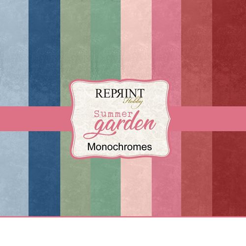 Blocco di Cartoncini Monocolore Summer Garden