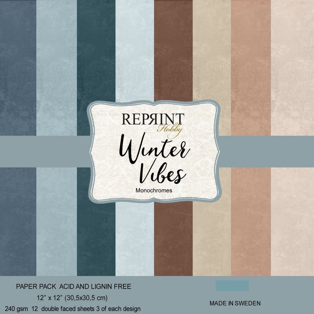 Blocco di Cartoncini Monocolore Winter Vibes