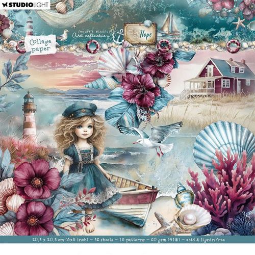 Blocco di carta Tide of Hope Background & Elements 20x20