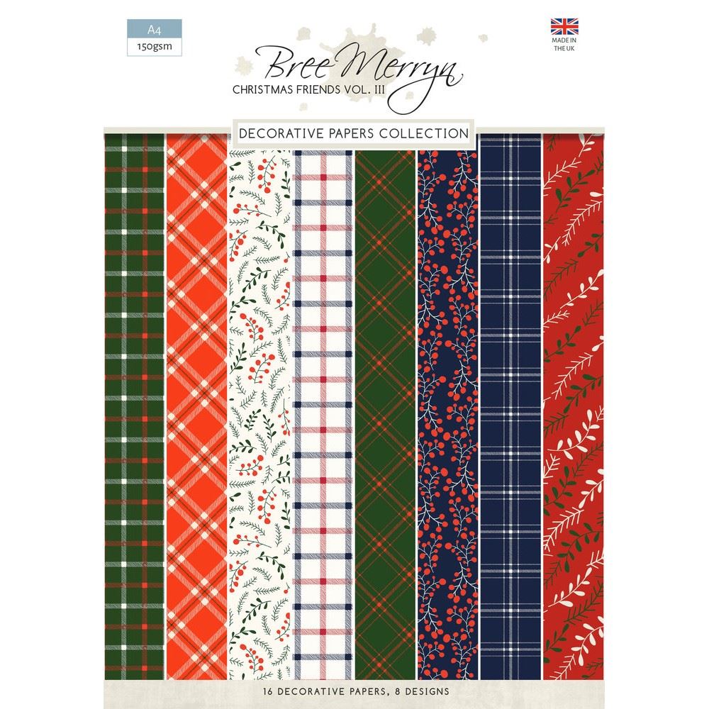 Blocco di carte Christmas Friends Vol III Decorative Papers Collection A4