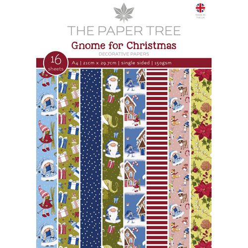Blocco di carte Gnome for Christmas Decorative Papers A4