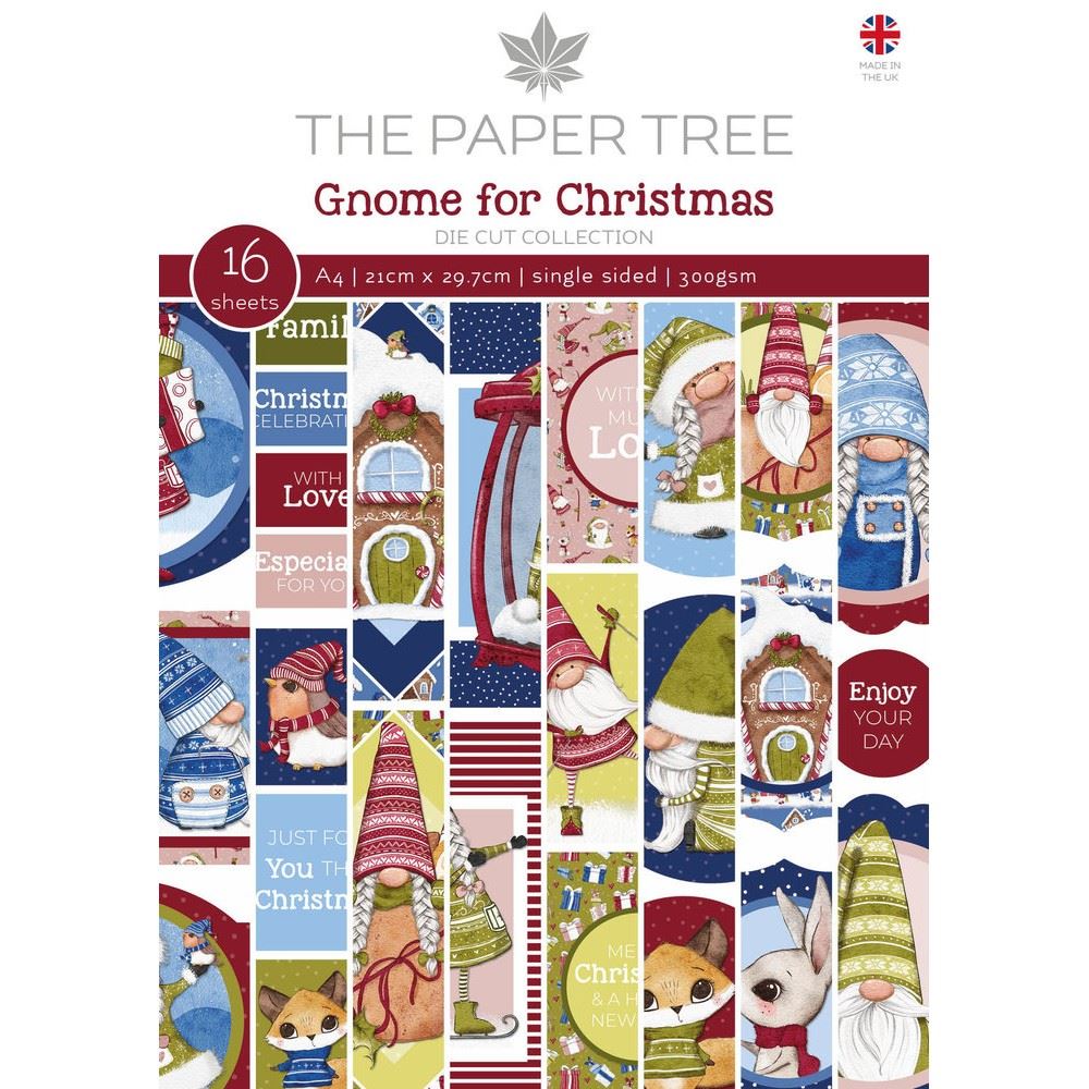 Blocco di carte Gnome for Christmas Die Cut Collection A4