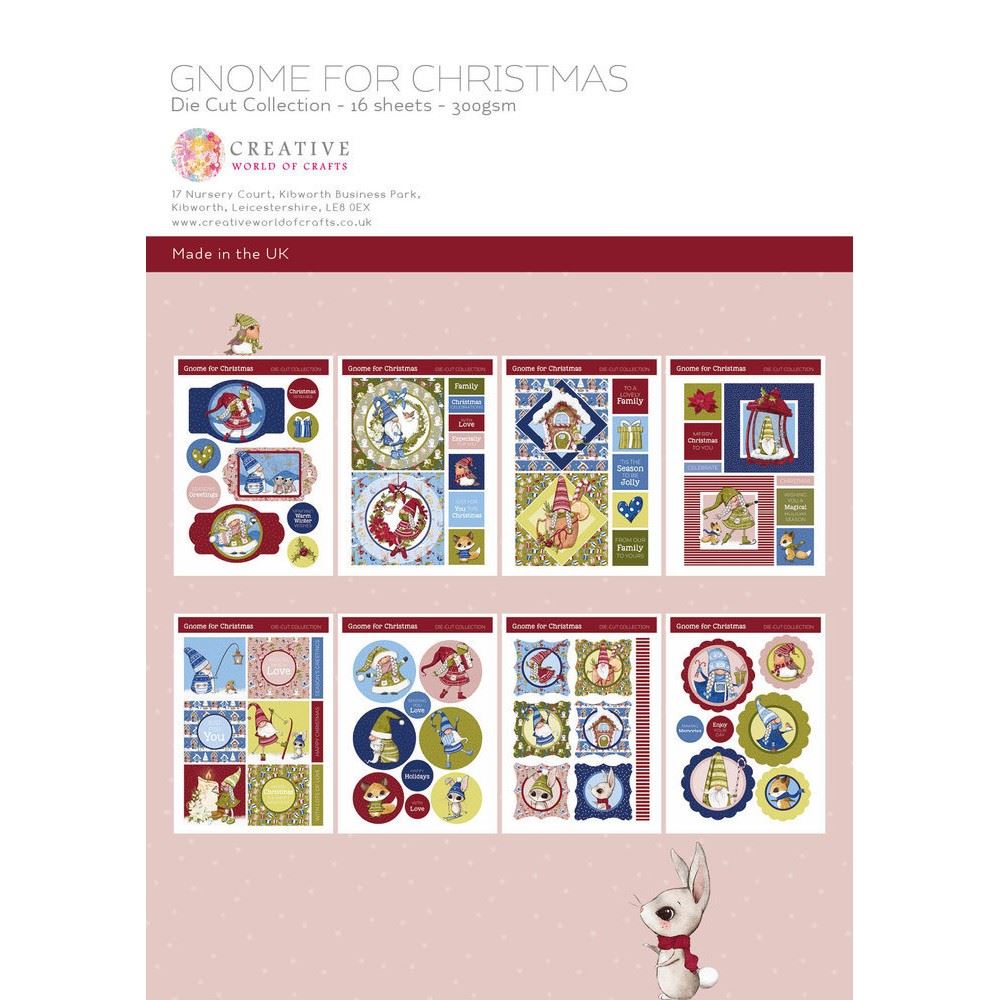 Blocco di carte Gnome for Christmas Die Cut Collection A4