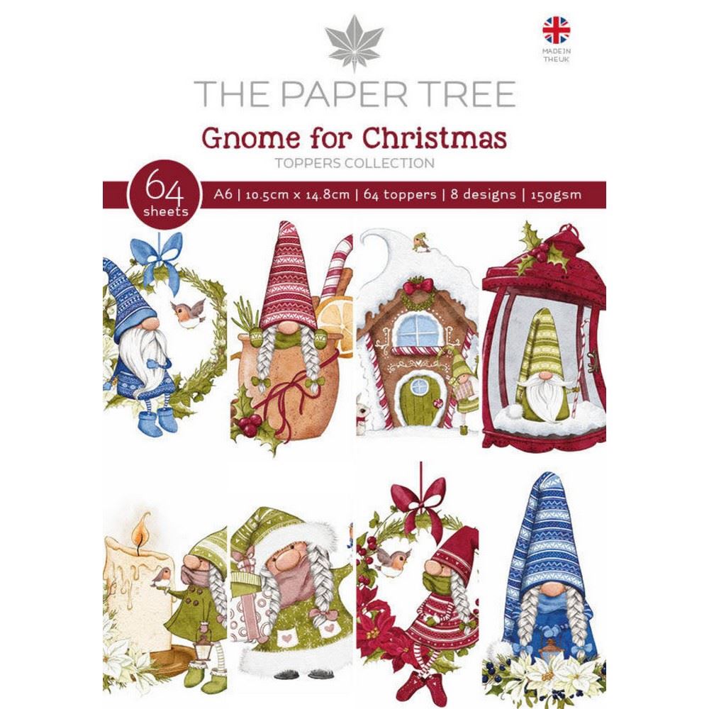 Blocco di carte Gnome for Christmas Toppers Collection A6