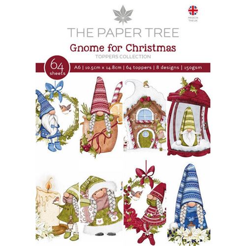 Blocco di carte Gnome for Christmas Toppers Collection A6