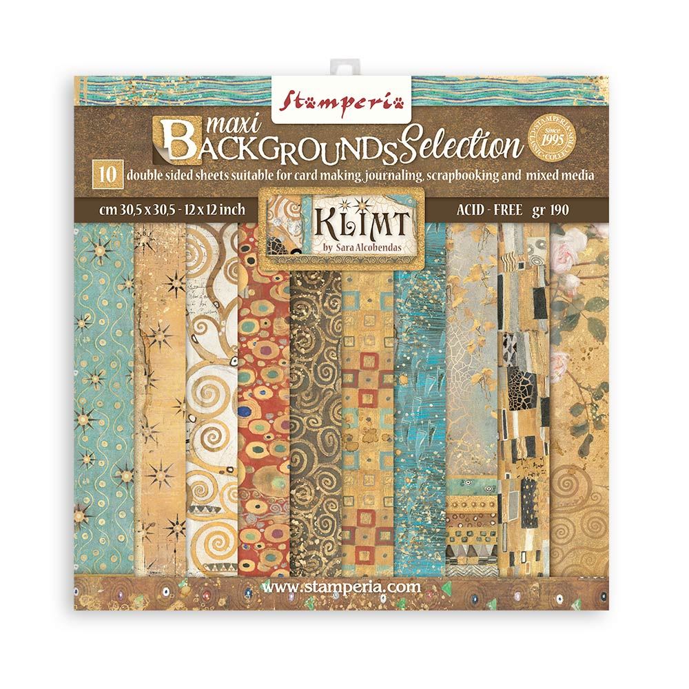 Blocco di carte Scrap Backgrounds Klimt 30 x 30