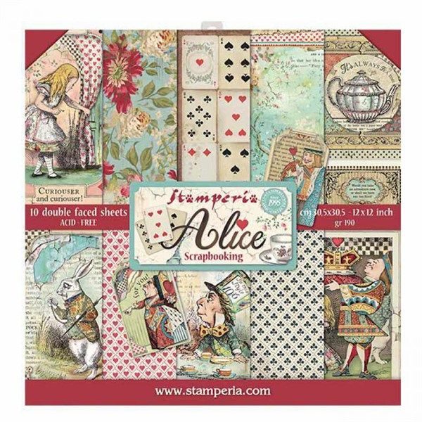 Blocco di carte Scrap Alice