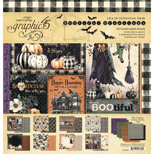 Blocco di carte Scrap BOOtiful Greetings cm 30 x 30