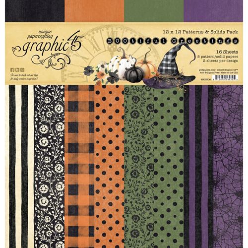 Blocco di carte Scrap BOOtiful Greetings