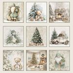 Blocco di carte Scrap Cozy Christmas Reprint cm 15 x 15