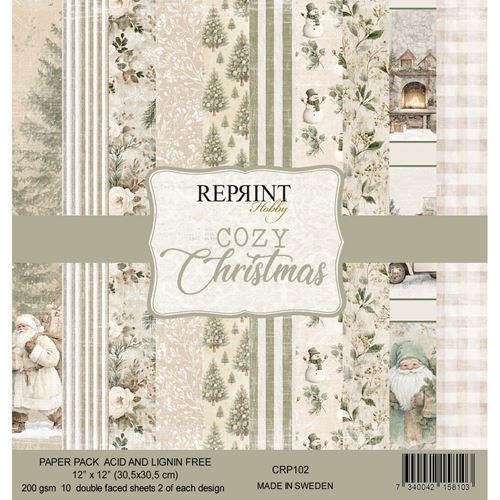 Blocco di carte Scrap Cozy Christmas Reprint cm 30x30