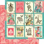 Blocco di carte Scrap Ephemera Queen cm 20 x 20