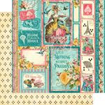 Blocco di carte Scrap Ephemera Queen cm 20 x 20