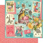 Blocco di carte Scrap Ephemera Queen cm 20 x 20