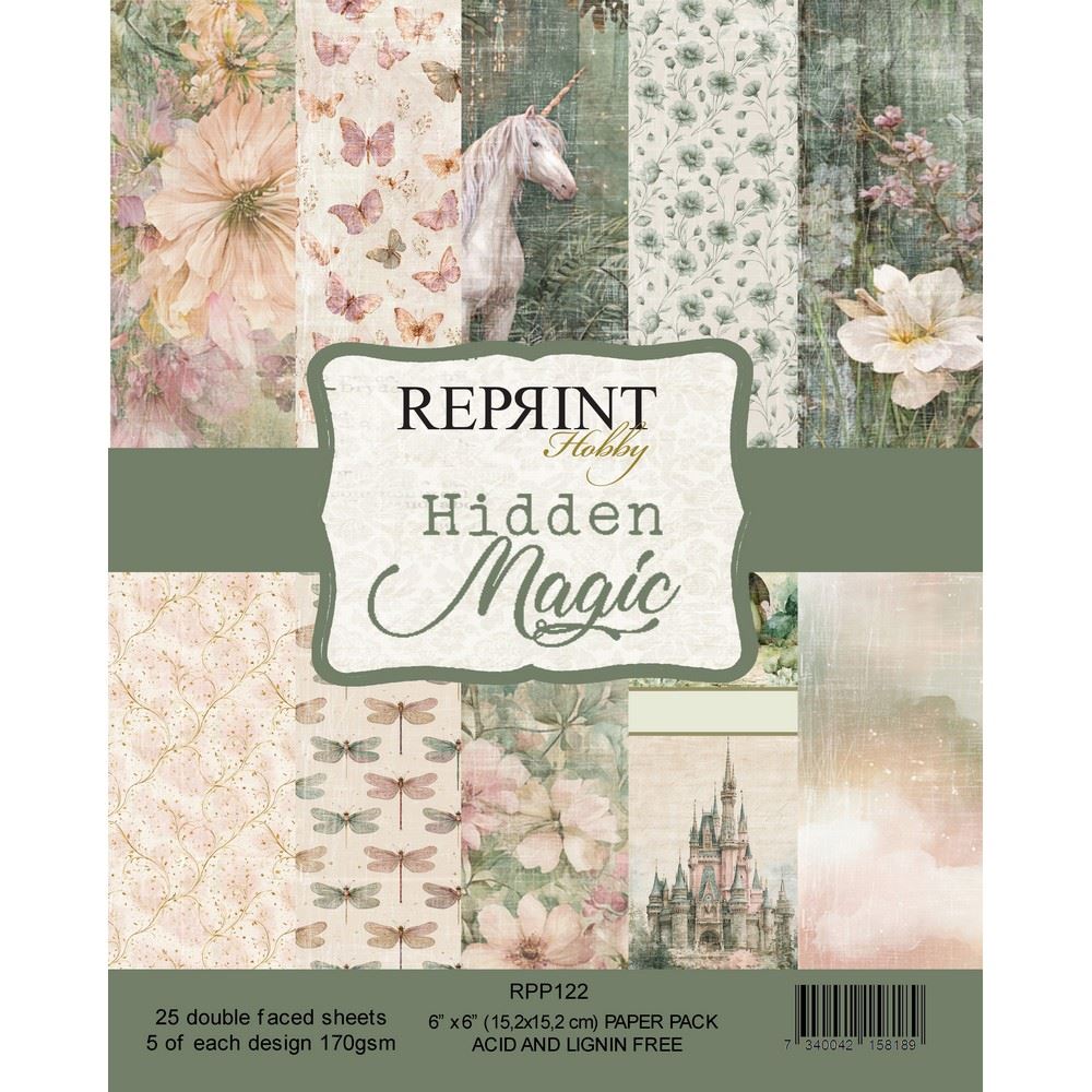 Blocco di carte Scrap Hidden Magic cm 15 x 15