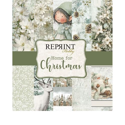 Blocco di carte Scrap Home For Christmas cm 15 x 15