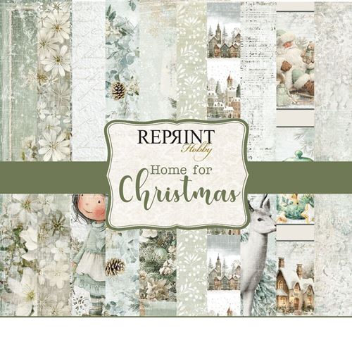 Blocco di carte Scrap Home For Christmas cm 20 x 20