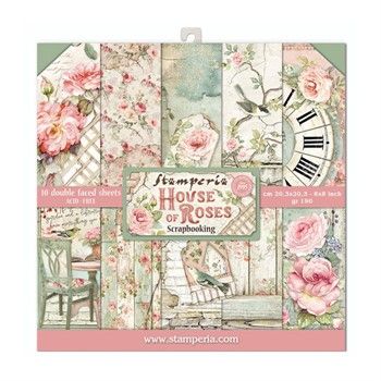 Blocco di carte Scrap House of Roses 20 x 20