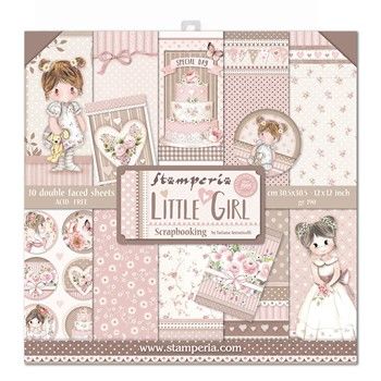 Blocco di carte Scrap Little Girl
