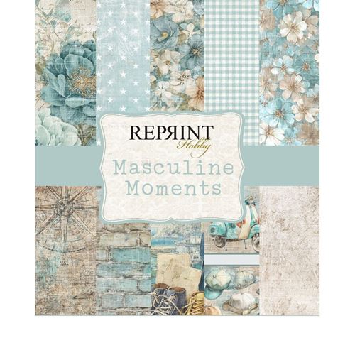 Blocco di carte Scrap Masculine Moments cm 15 x 15
