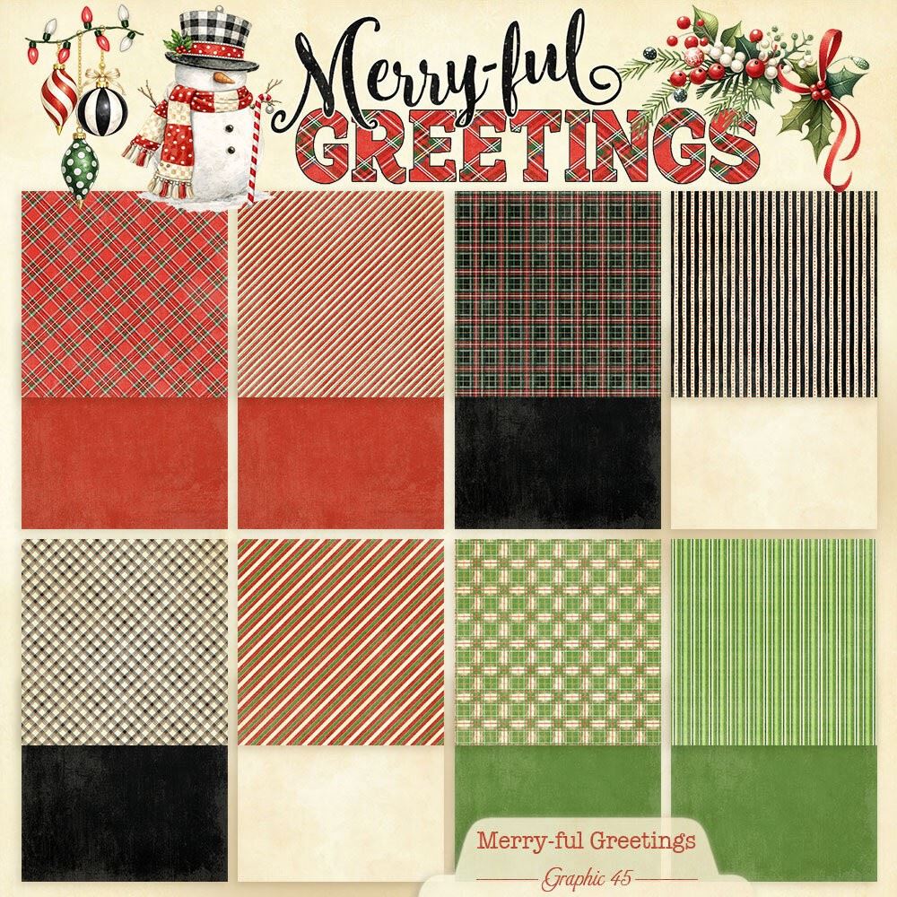 Blocco di carte Scrap Merry-ful Greetings