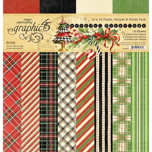 Blocco di carte Scrap Merry-ful Greetings