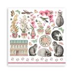 Blocco di carte Scrap Orchids and Cats cm 20 x 20