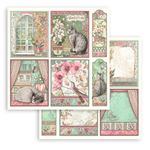 Blocco di carte Scrap Orchids and Cats cm 20 x 20