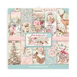 Blocco di carte Scrap Pink Christmas cm 20 x 20
