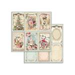 Blocco di carte Scrap Pink Christmas cm 20 x 20