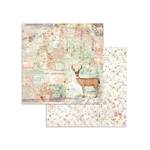 Blocco di carte Scrap Pink Christmas cm 20 x 20