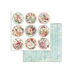 Blocco di carte Scrap Pink Christmas cm 20 x 20