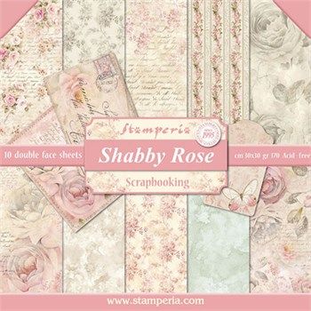 Blocco di carte Scrap Shabby Rose