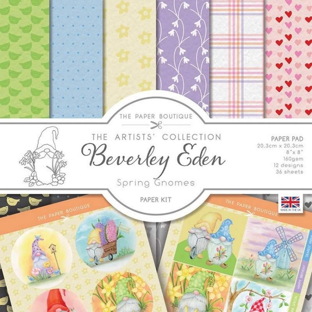 Blocco di carte Scrap Spring Gnomes Paper Kit 20 x 20