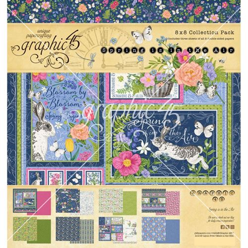 Blocco di carte Scrap Spring is in the Air cm 20 X 20