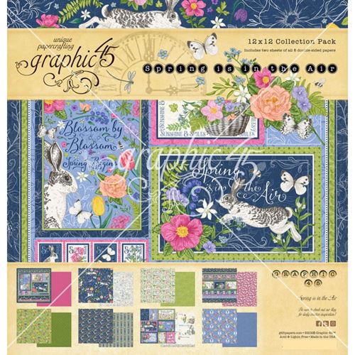 Blocco di carte Scrap Spring is in the Air cm 30 x 30