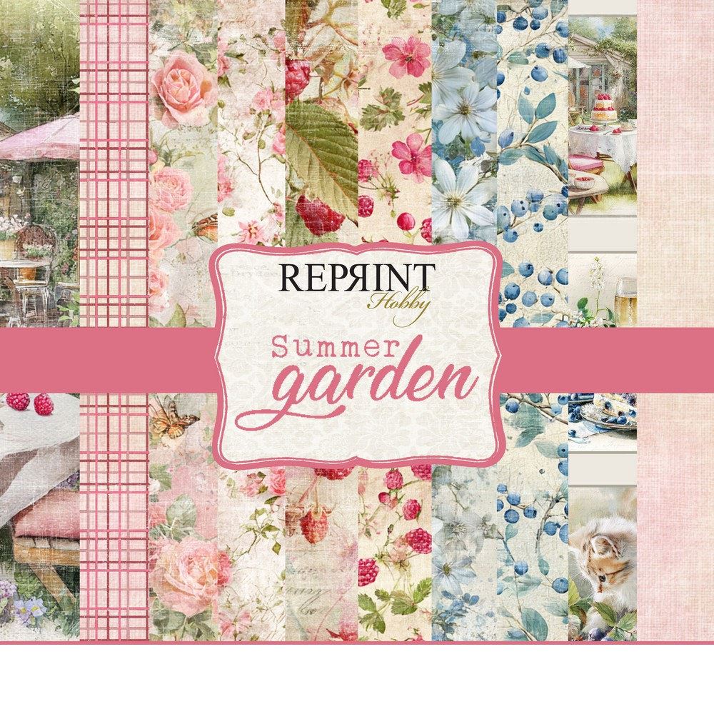 Blocco di carte Scrap Summer Garden cm 20 x 20