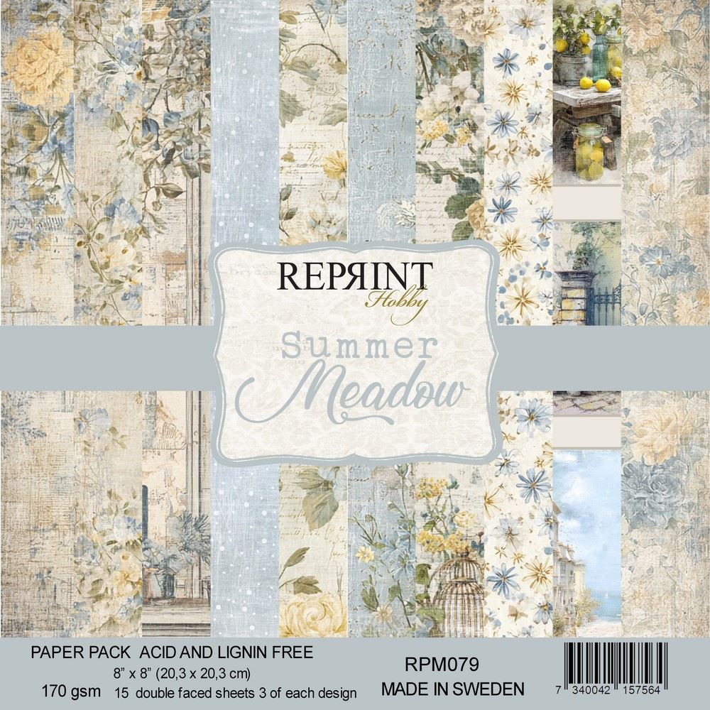 Blocco di carte Scrap Summer Meadow cm 20 x 20