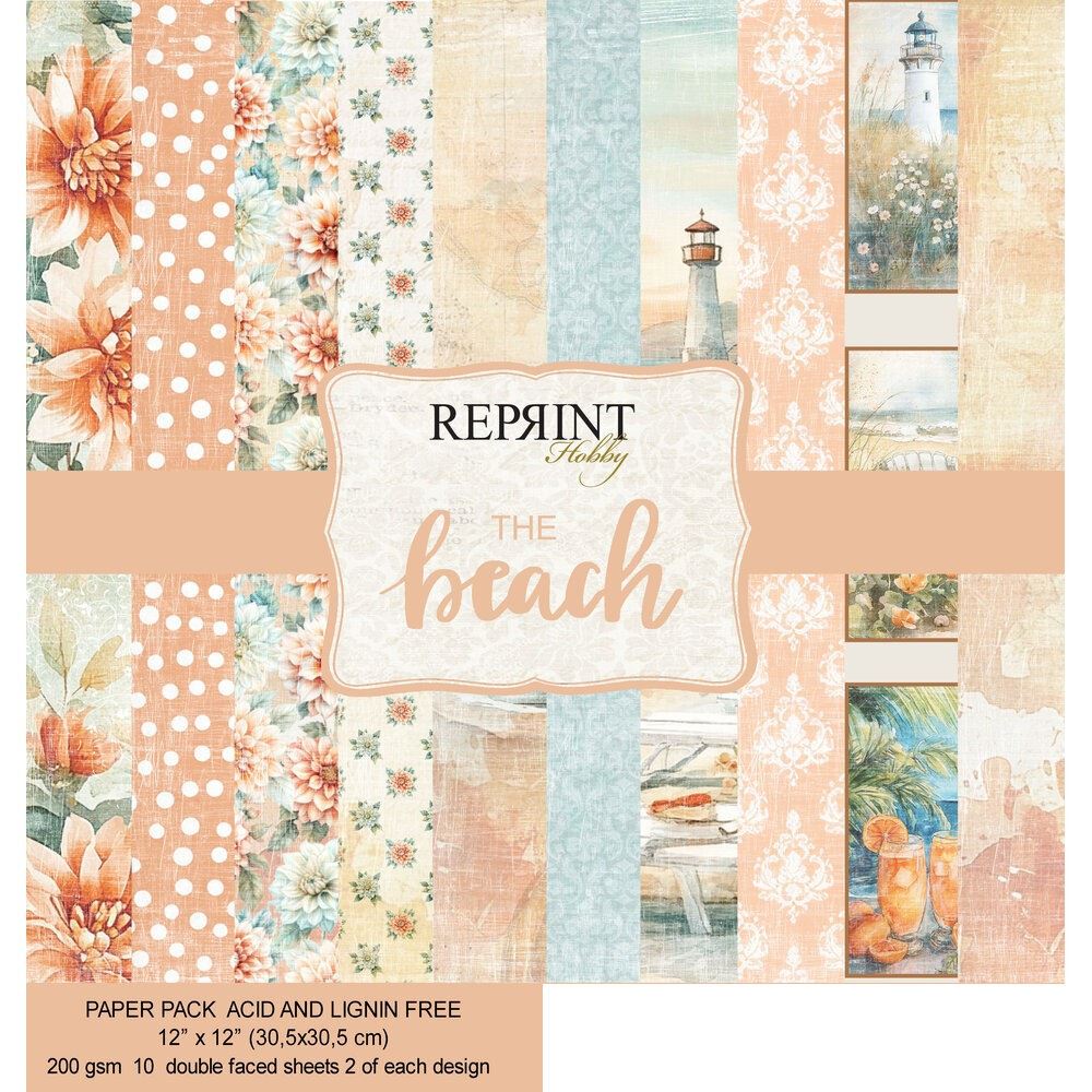 Blocco di carte Scrap The Beach cm 30x30
