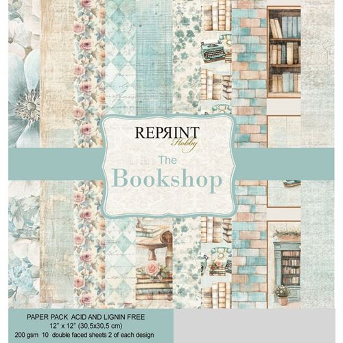 Blocco di carte Scrap The Bookshop cm 30x30