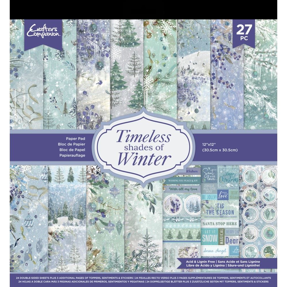 Blocco di carte Scrap Timeless Shades of Winter